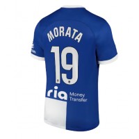 Moški Nogometni dresi Atletico Madrid Alvaro Morata #19 Gostujoči 2023-24 Kratek Rokav